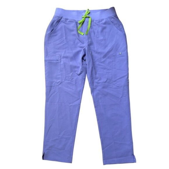 Figs Purple High Waisted Yola Petite Yoga Pants Size Large New with tags - Picture 1 of 7